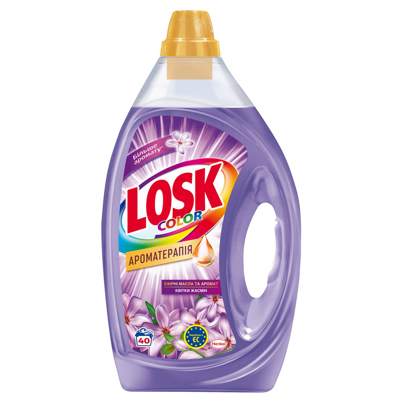 Гель для прання LOSK Колор, для кольорової білизни, автомат, ручне прання, 2л